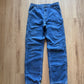 Vintage Carhartt Flannel Lined Blue Denim Pants