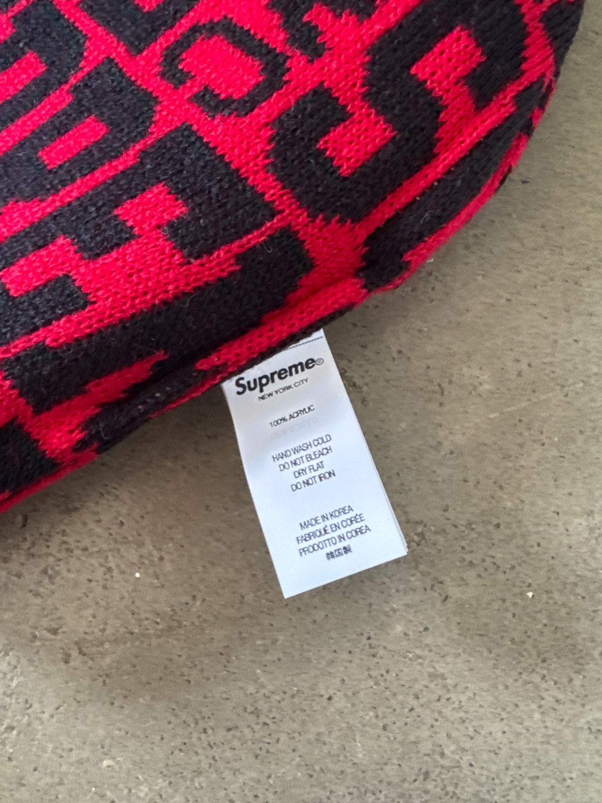 Supreme Reversible Red Camo Beanie (FW26)