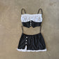 Dream Girl Kink Brand Milkmaid Cami Top Set