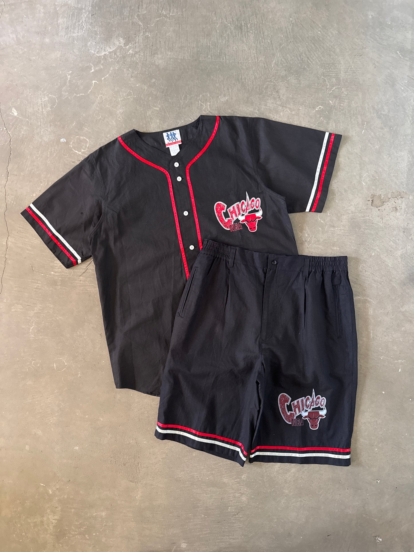 Vintage U.S. Sportswear Chicago Bulls Baseball Jersey Shorts Set