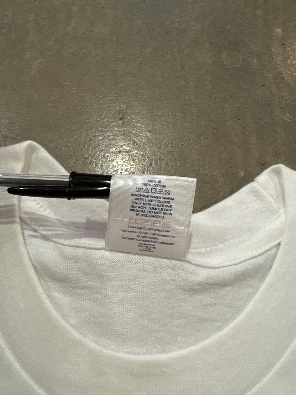 Supreme The Crow White Tee (FW21)
