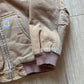 Vintage Youth Carhartt Tan Hooded Work Jacket
