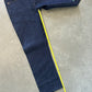 Evisu Embroidered Japanese Green Dog Art Salvage Denim Jeans