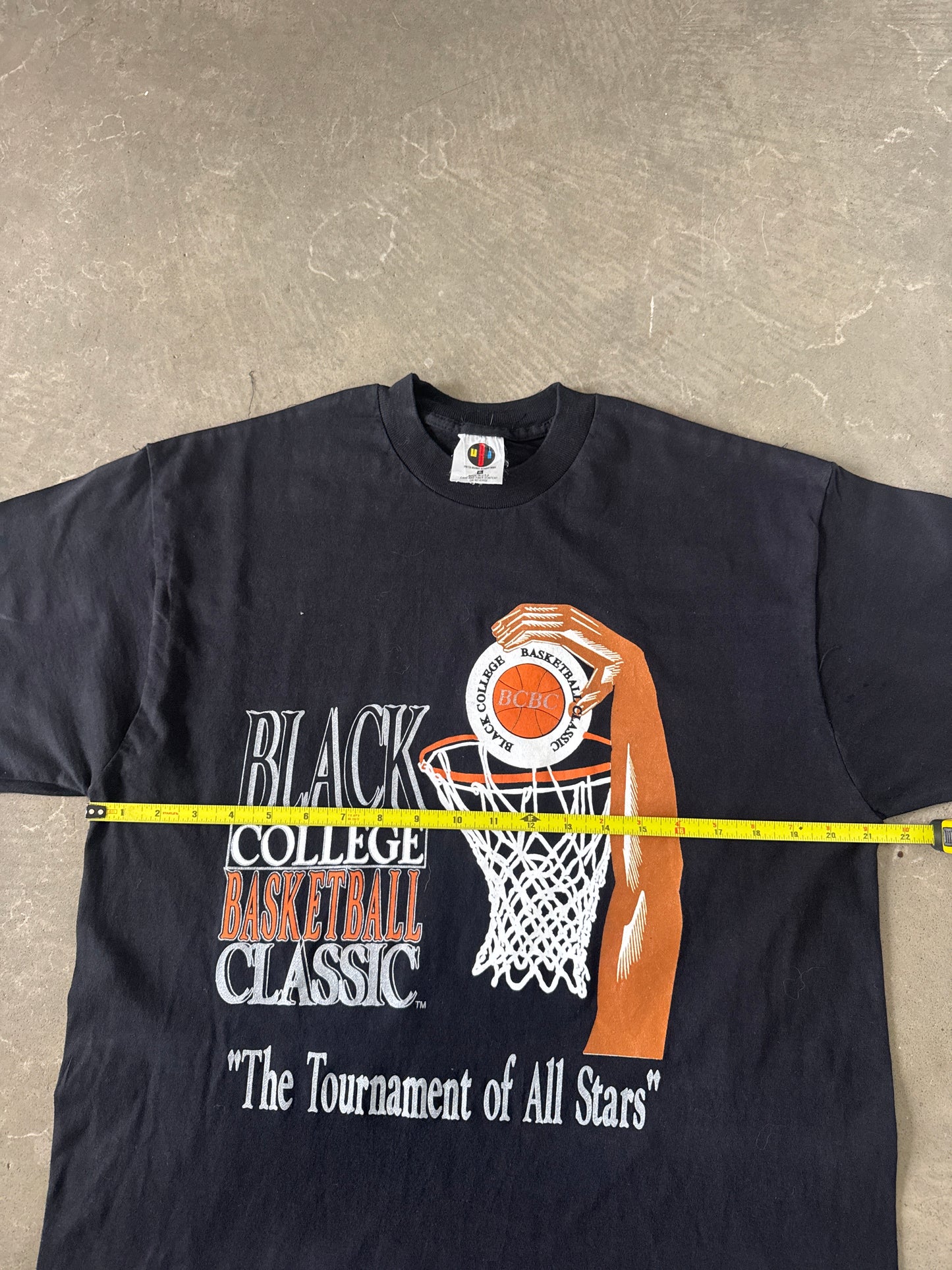 Vintage 90s Black College Basketball Classic Tee