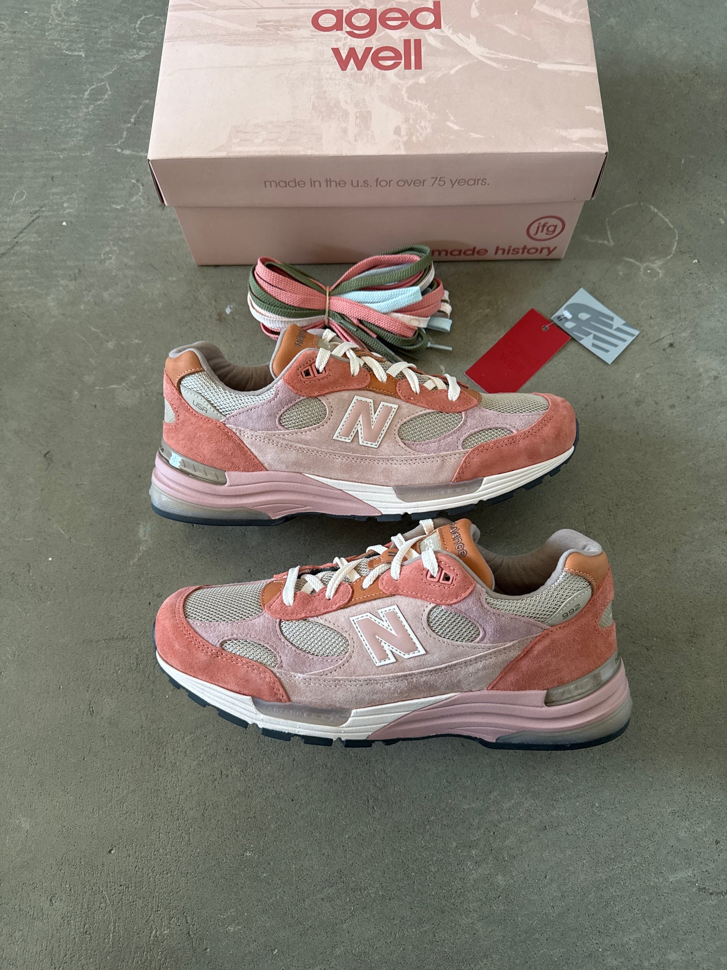 New Balance 992 MiUSA Joe Freshgoods Aged Well