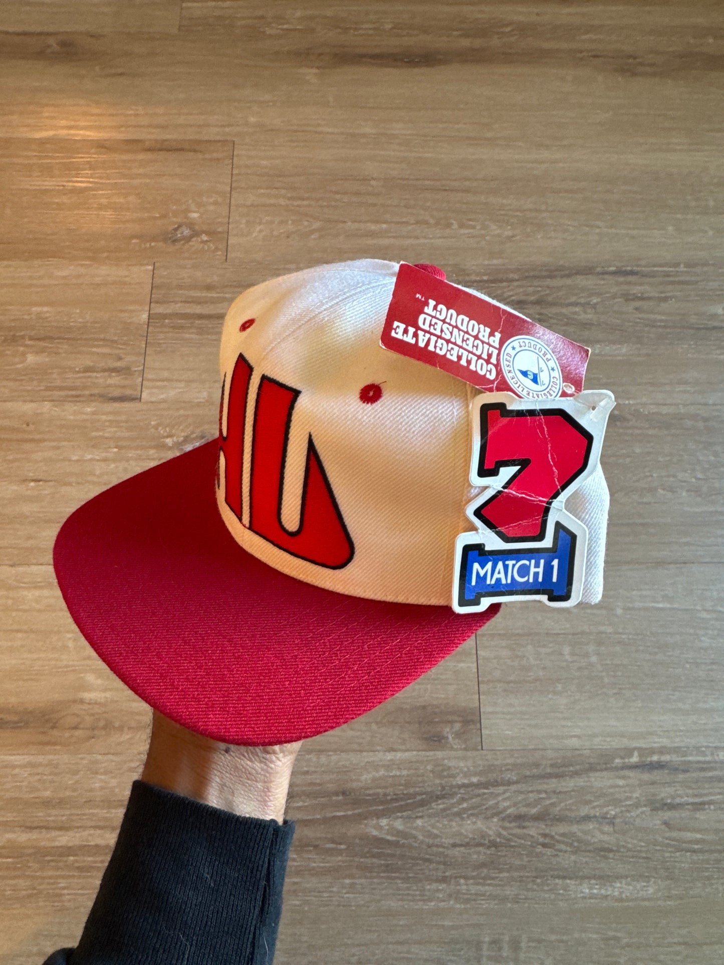 Vintage Match 1 Howard University Bison Snap Back Hat