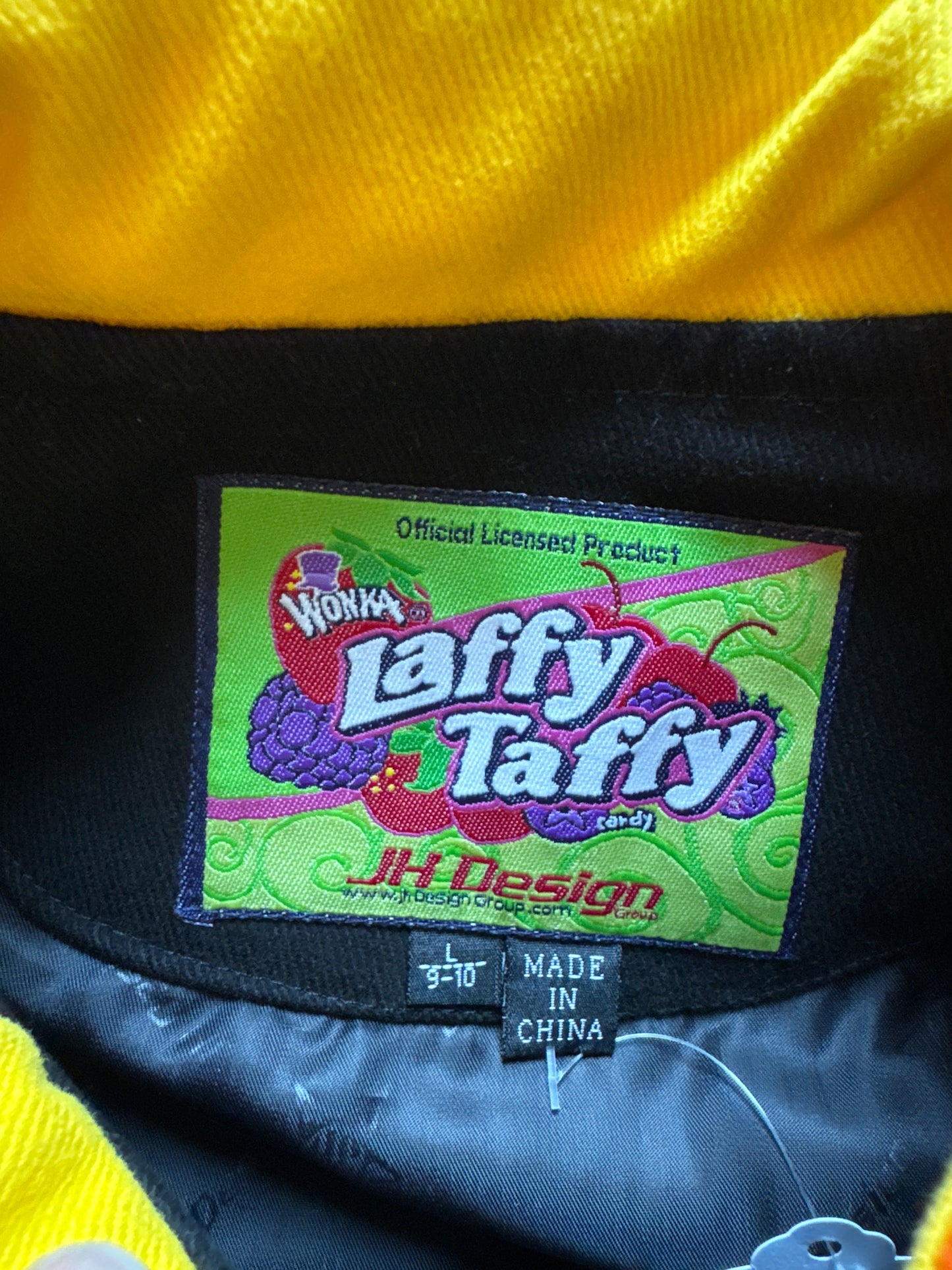 Vintage Youth Jeff Hamilton Design Wonka Banana Laffy Taffy Varsity Jacket