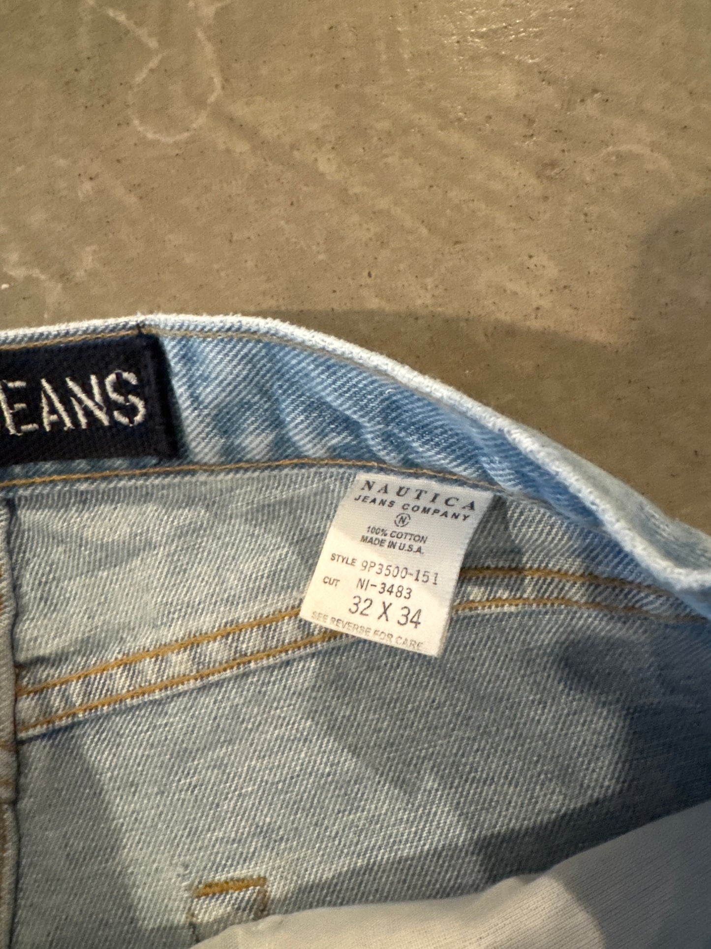 Vintage Nautica Jeans Company Baggy Light Washed Denim Jeans