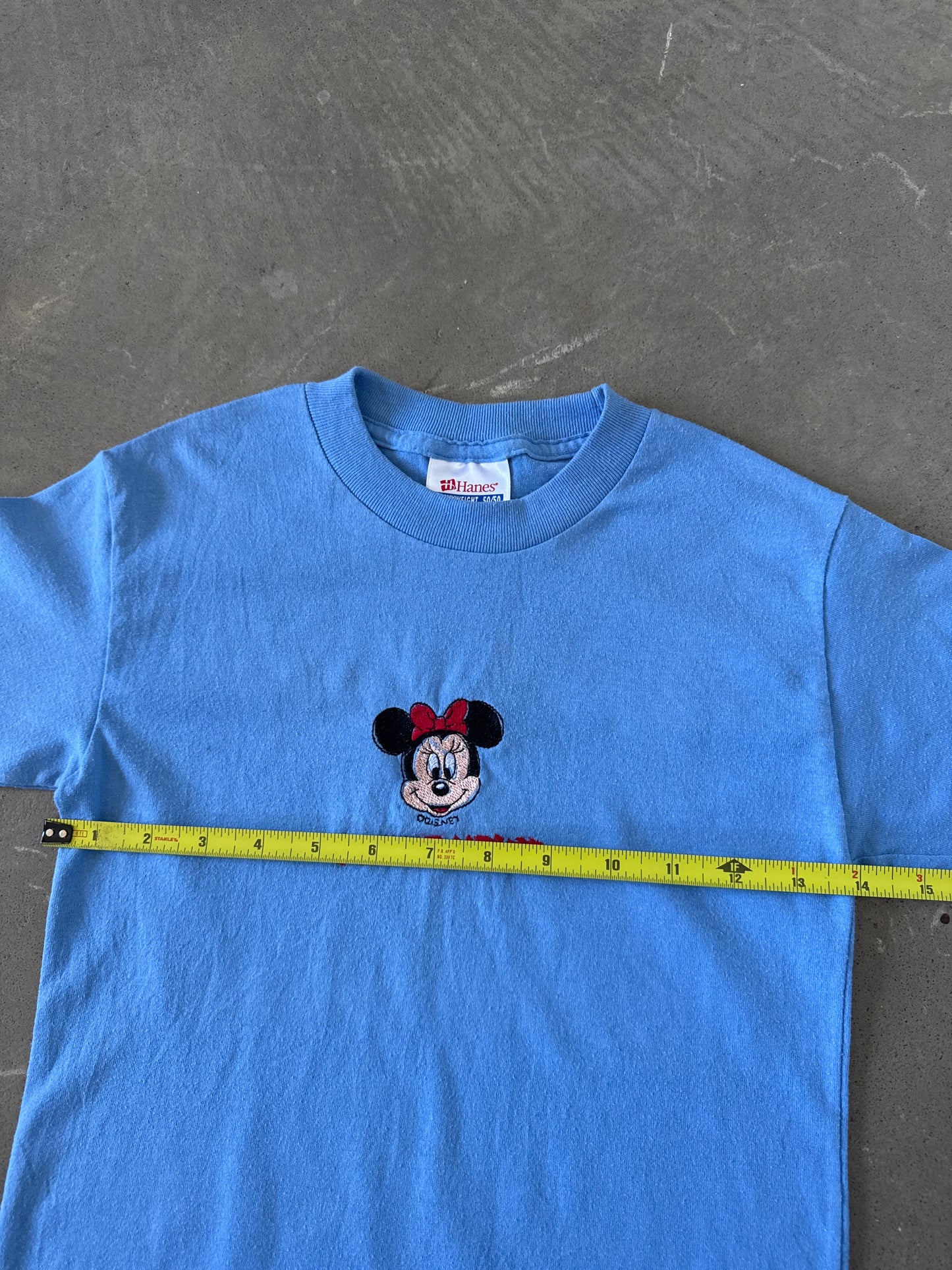 Vintage 90s Youth Disney Minnie Mouse Embroidered Tee