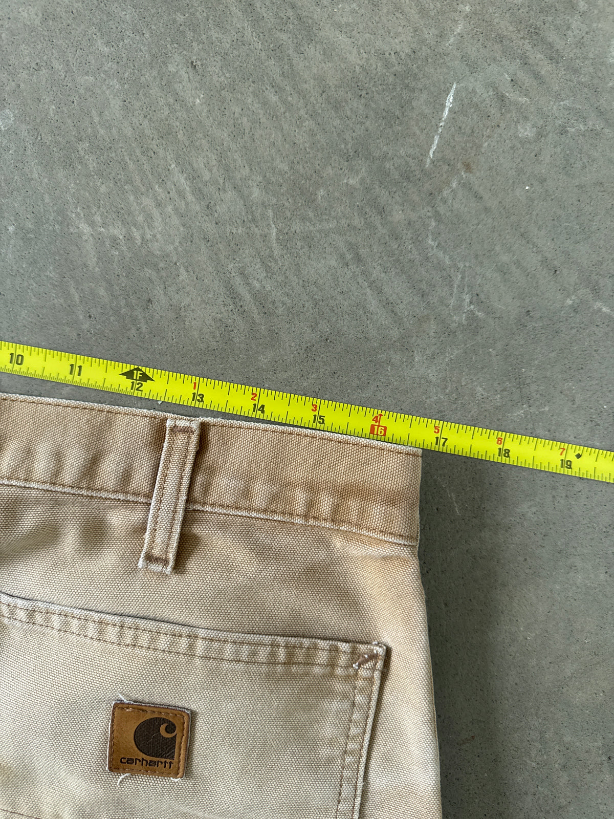 Vintage Carhartt Distressed Tan Carpenter Shorts