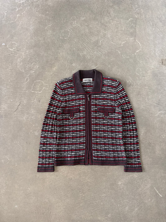 Vintage 80s Women’s San Remo Acrylic Knit Zip Up Jacket