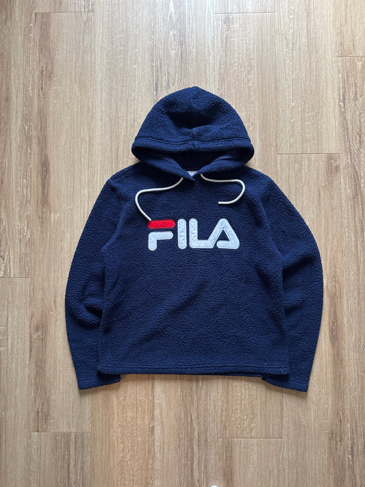 Women’s Fila Sherpa Navy Hoodie