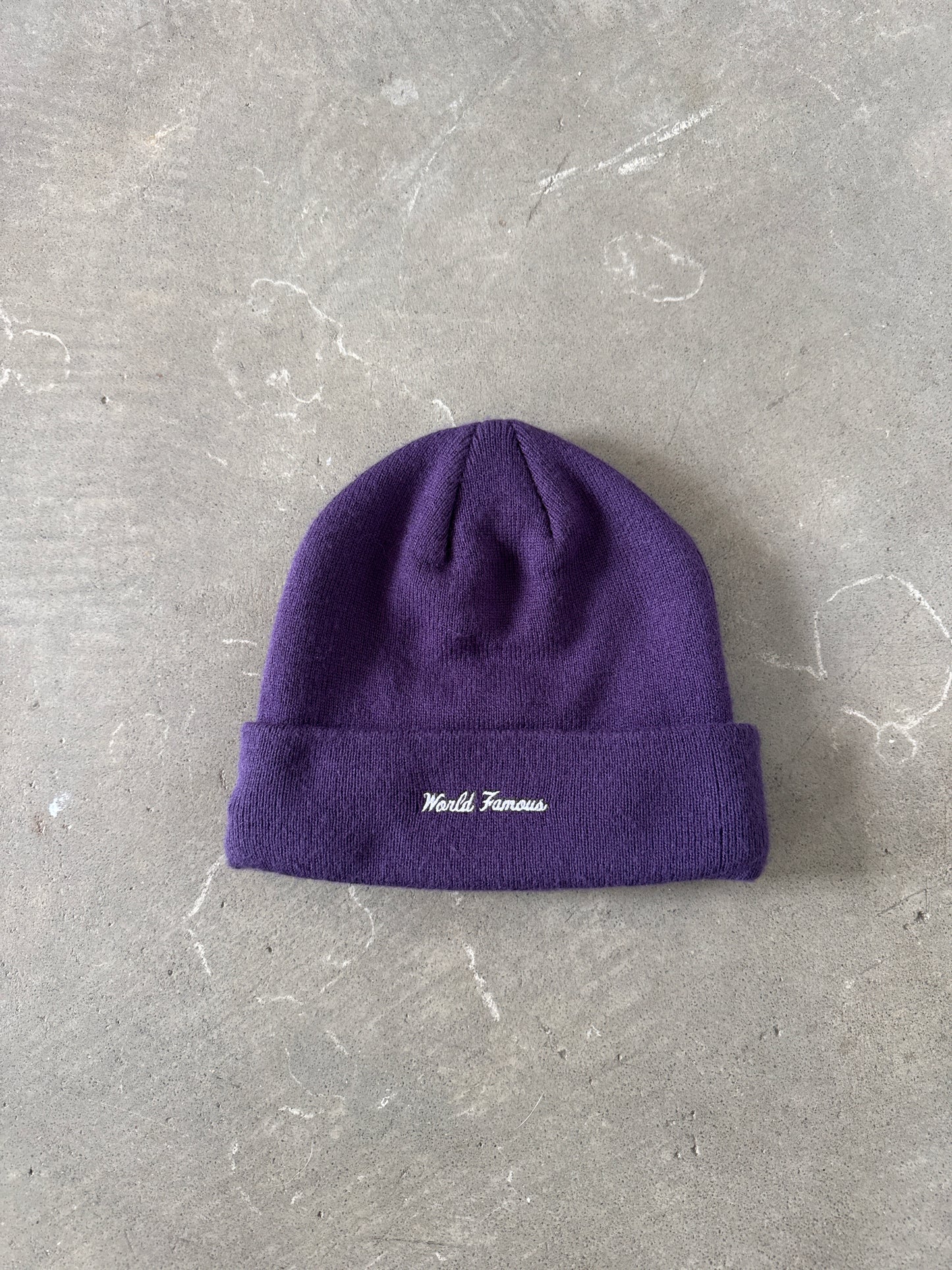 Supreme New Era Box Logo Dark Purple Beanie (FW23)