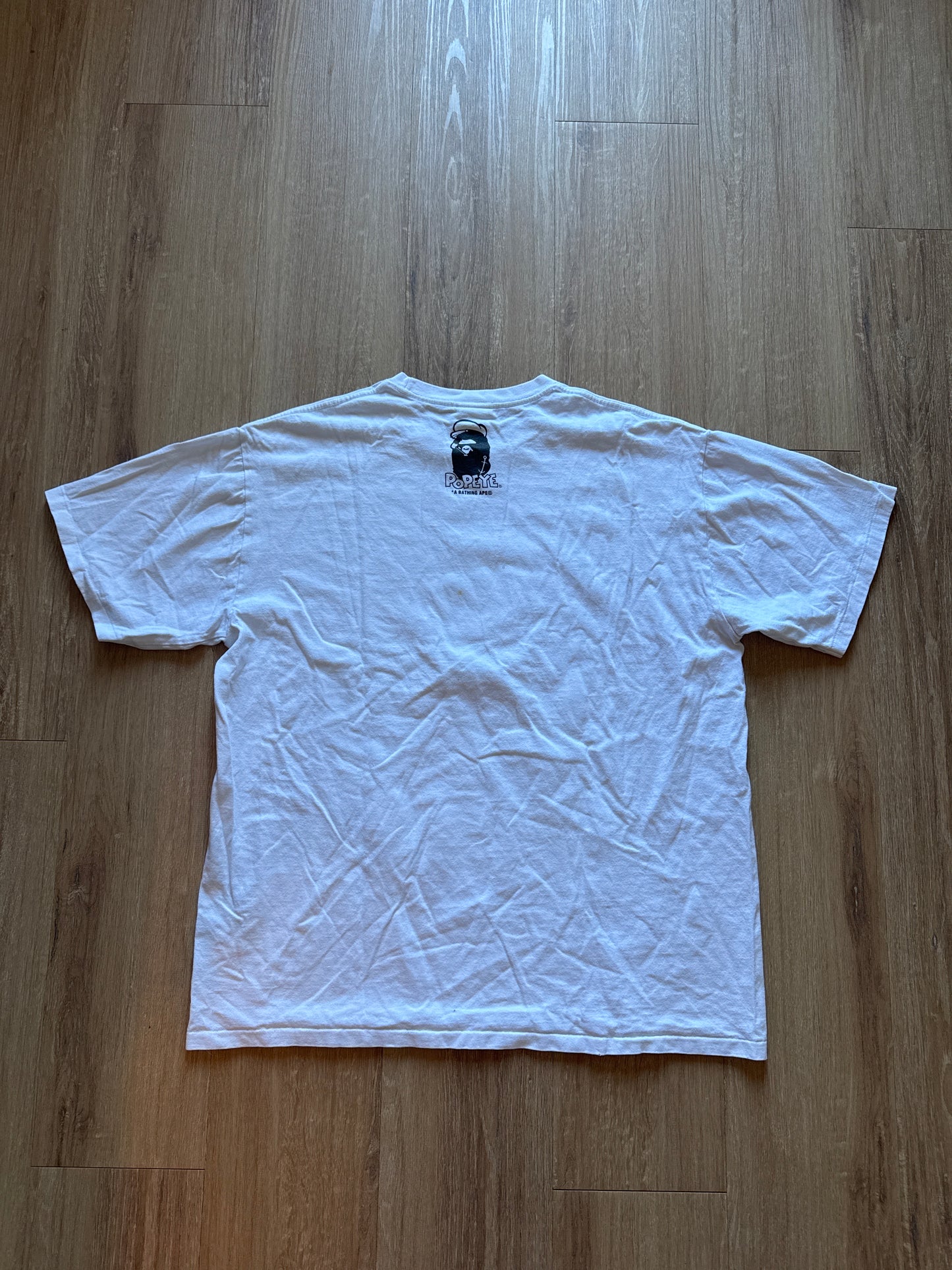 A Bathing Ape Bape Popeye Ape Head College Tee