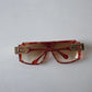 Vintage 90s Gozelle Hip Hip Style Cheetah Sunglasses
