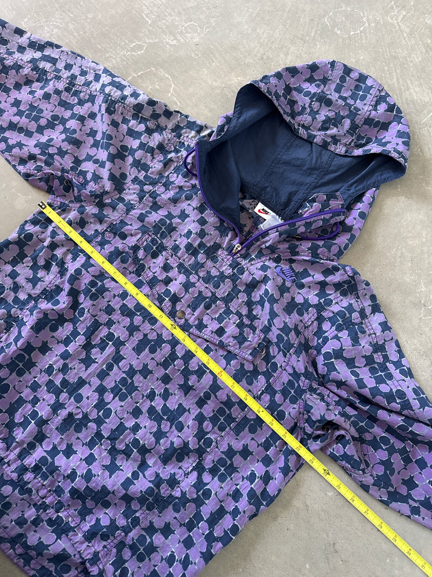 Vintage 90s Nike Kangaroo Pocket Parka Windbreaker Jacket