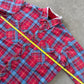 Vintage 90s Tradition Distressed Plaid Quilted Lined Flannel