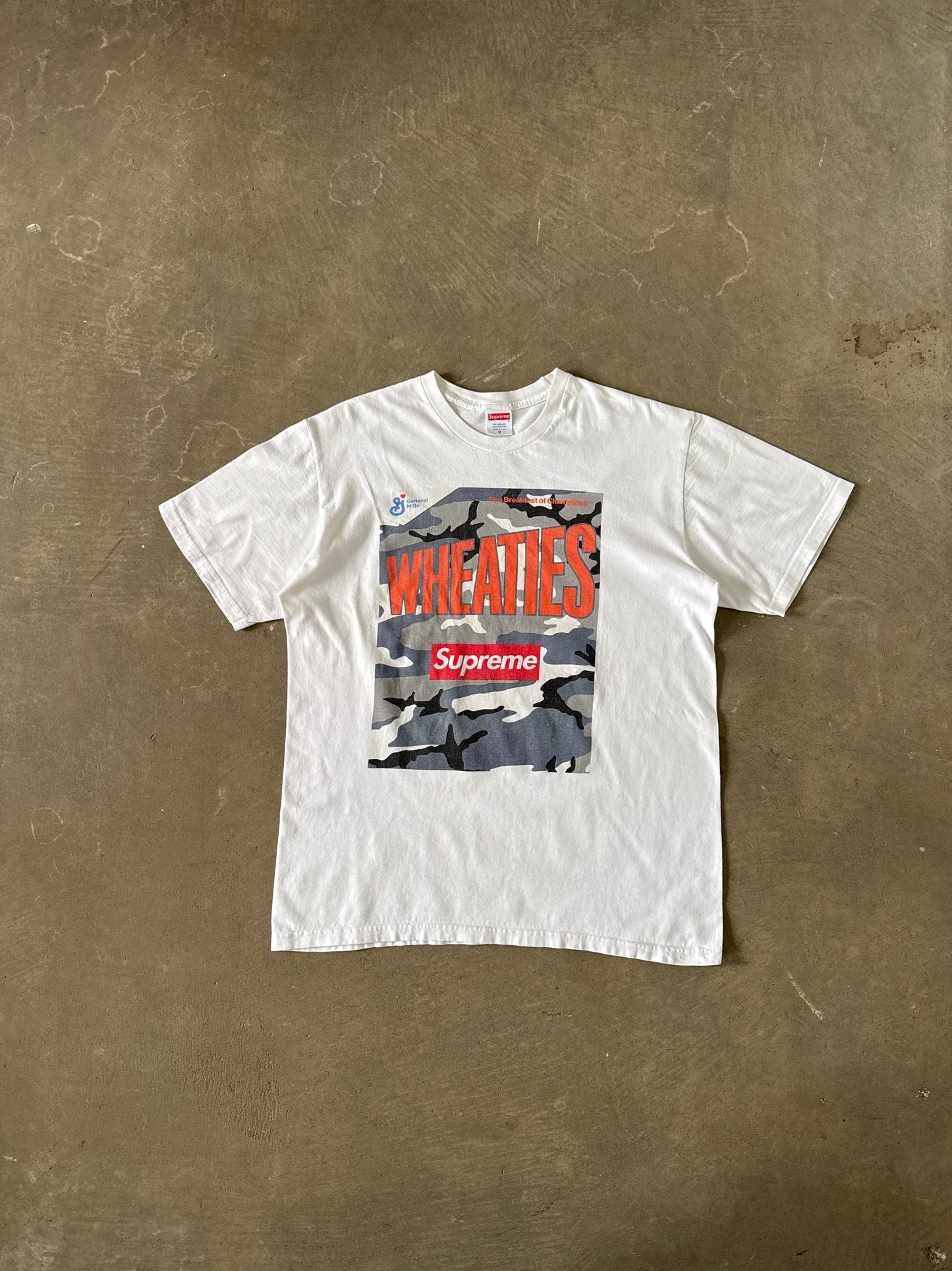 Supreme Wheaties White Tee