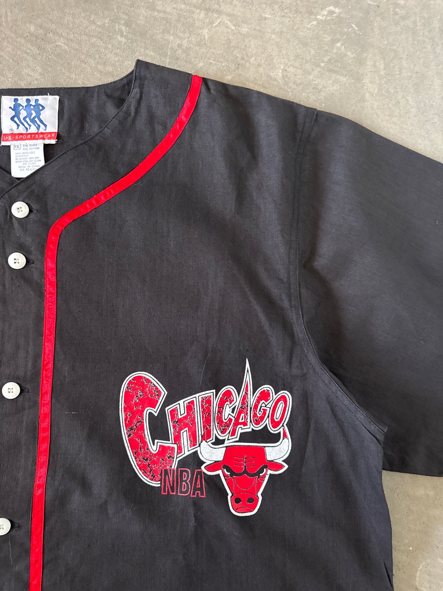 Vintage U.S. Sportswear Chicago Bulls Baseball Jersey Shorts Set