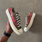 Converse Comme Des Garçon CDG Chuck Taylor All Star 70 Ox Multi Heart Green