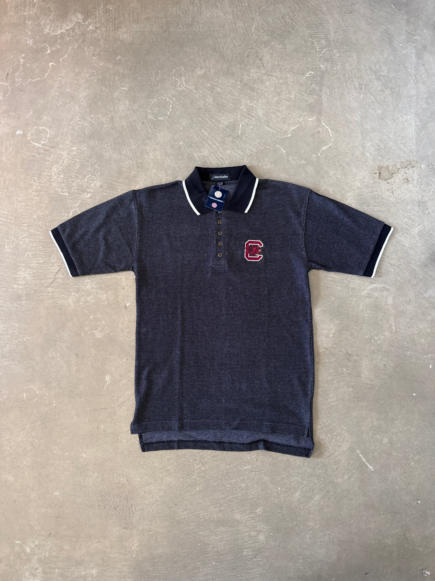 Vintage University Of South Carolina Gamecocks Embroidered Logo Polo Shirt