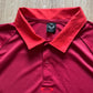 Oakley Medium Red Orange Solid Short Sleeve Performance Golf Logo Polo Shirt