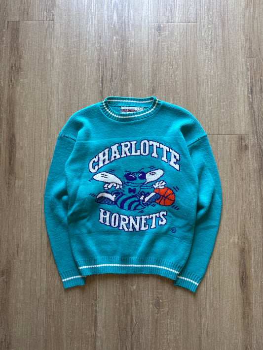 Vintage 90s Youth Barrel Charlotte Hornets Sweater