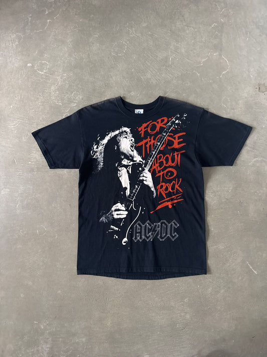 Vintage Liquid Blue AC/DC For Those About to Rock We Salute You Shirt