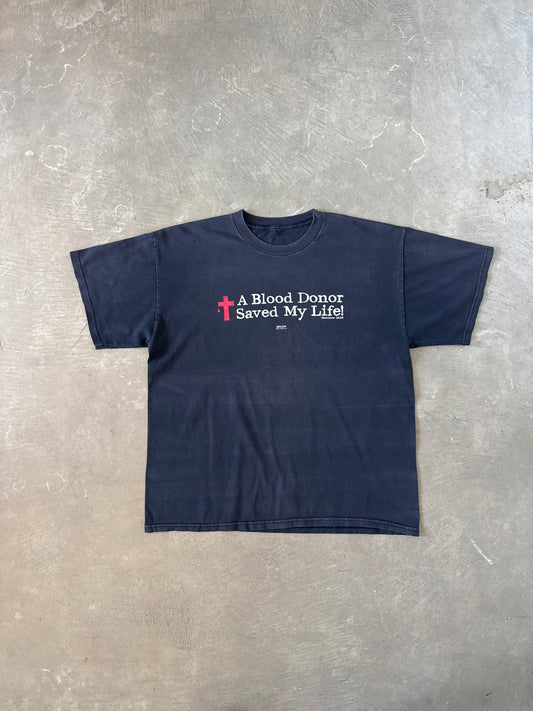 2005 A Blood Donor Saved My Life Matthew 26:28 Jesus Tee