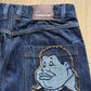 Vintage Y2K Platinum Fubu Fat Albert Baggy Denim Jeans