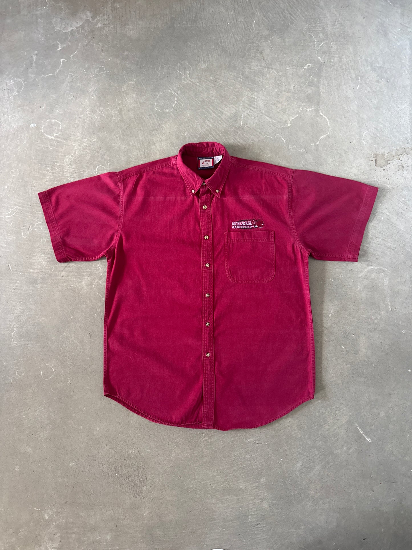 Vintage 90s University Of South Carolina Gamecocks Embroidered Button Up Shirt