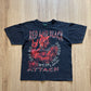 Vintage 1998 Youth WWF New World Order Red And Black Attack Tee