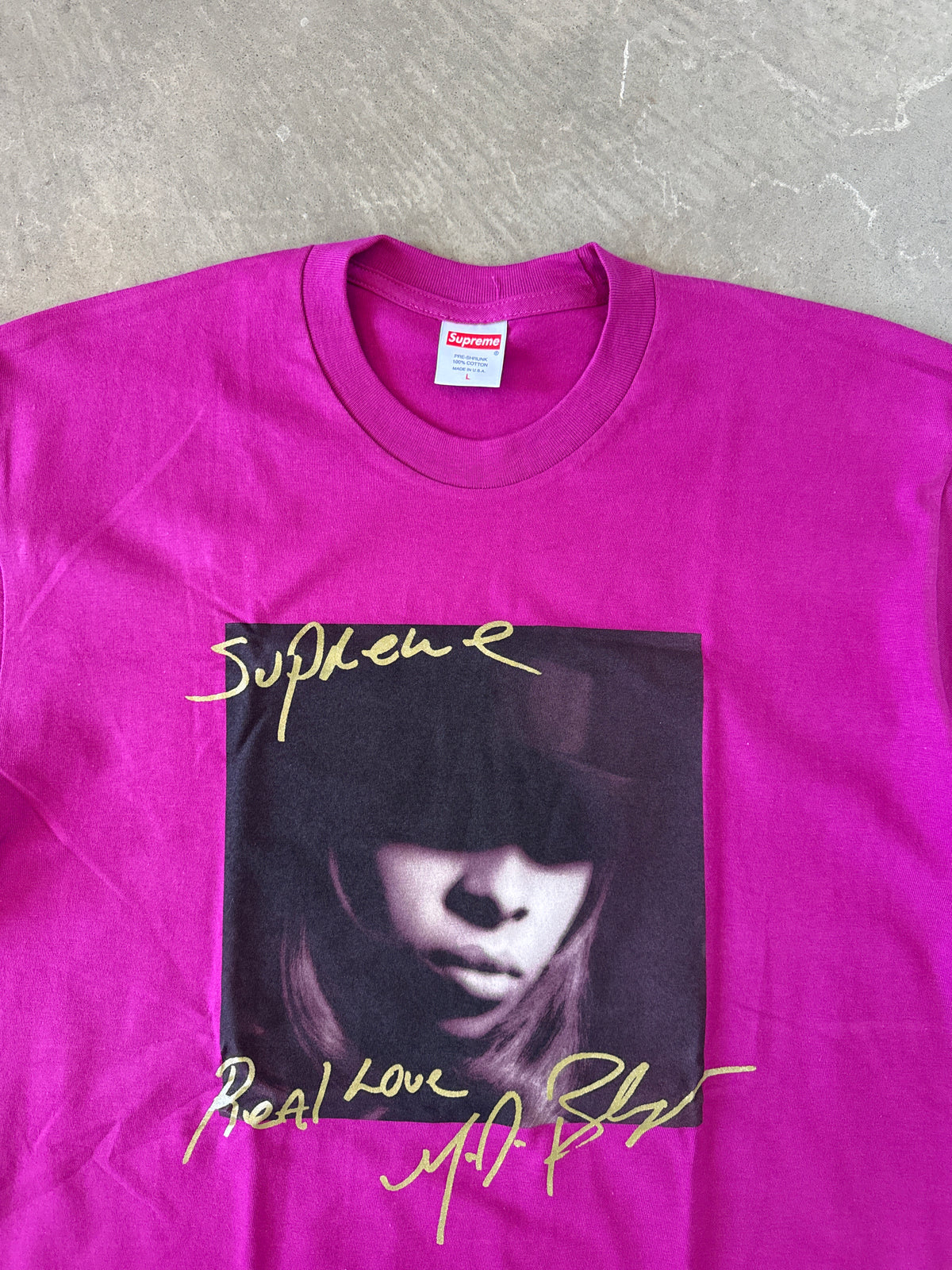 Supreme Mary J. Blige Magenta Tee