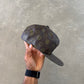 Vintage 90s Monogram Leather Designer Snap Back Hat