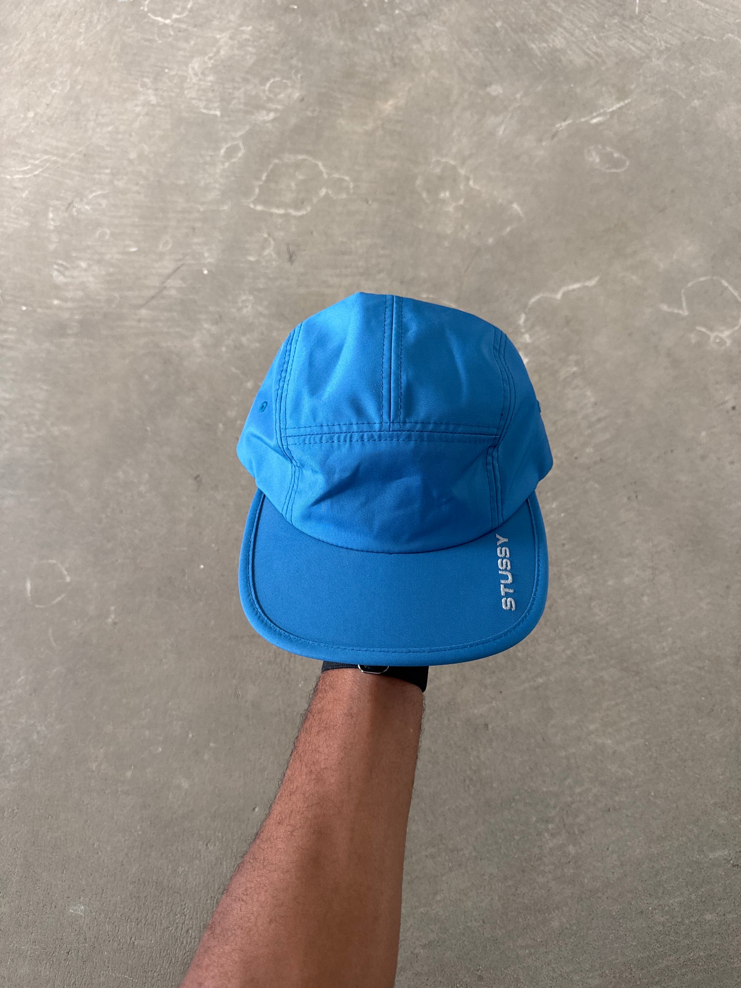 Stussy 5-Panel Blue Strap-Back Hat