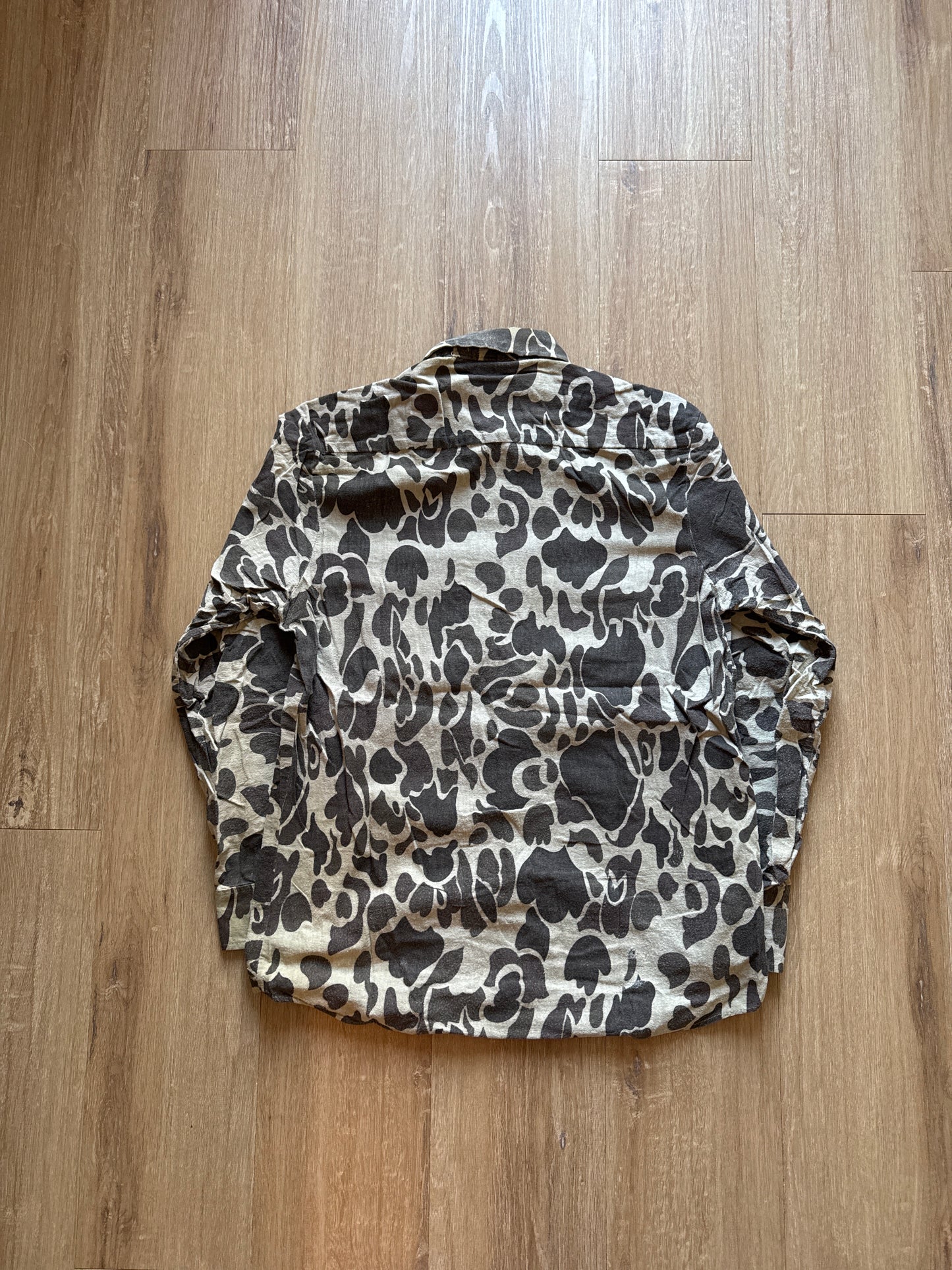 Vintage Sports Afield Duck Camo Button Up Shirt