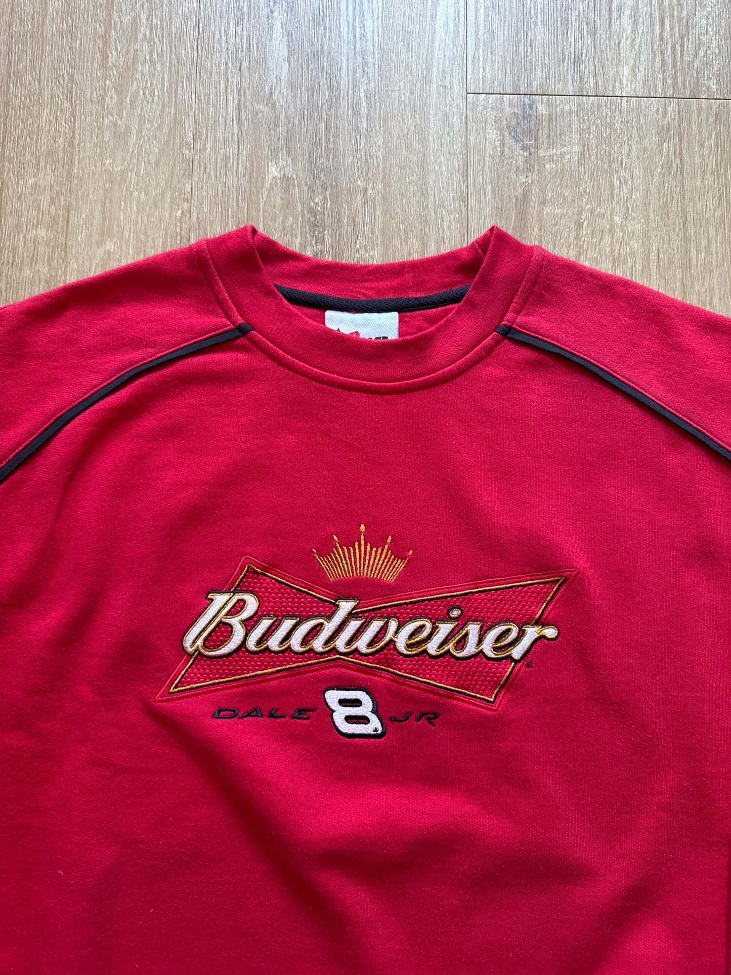 Vintage Chase Authentics Nascar Dale Earnhardt Jr. Budweiser Sweatshirt