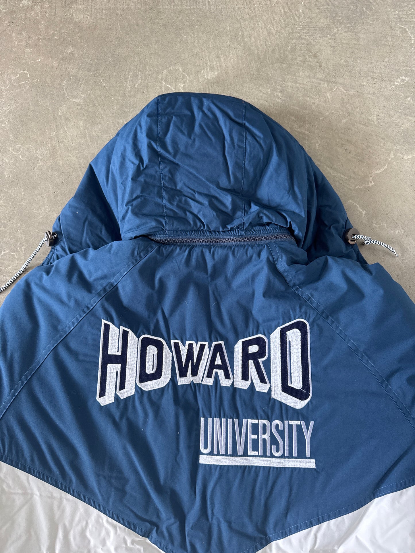 Vintage 90s Howard University Bison Long Puffer Jacket
