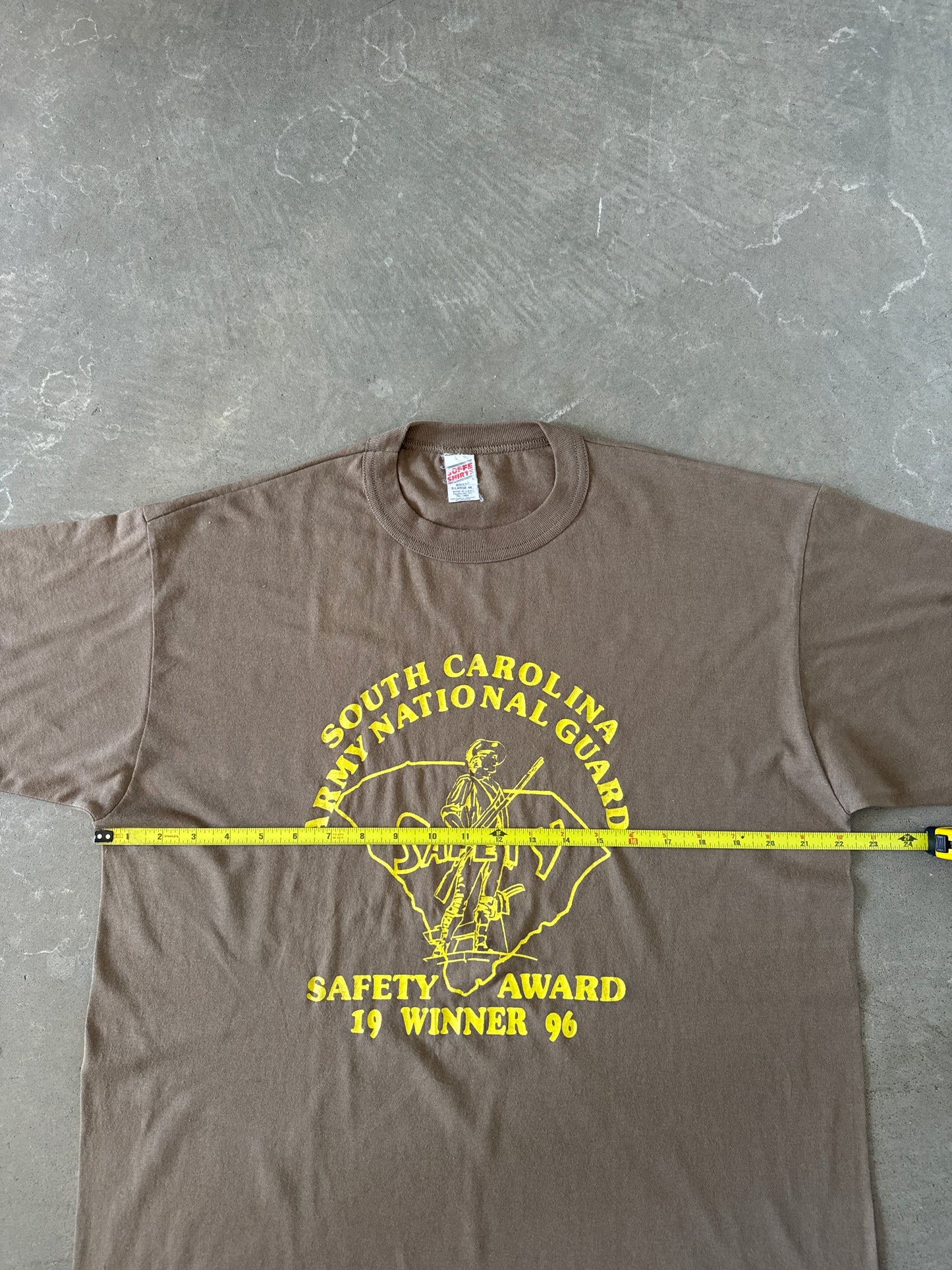 Vintage 1996 South Carolina Army Safety Award Tee