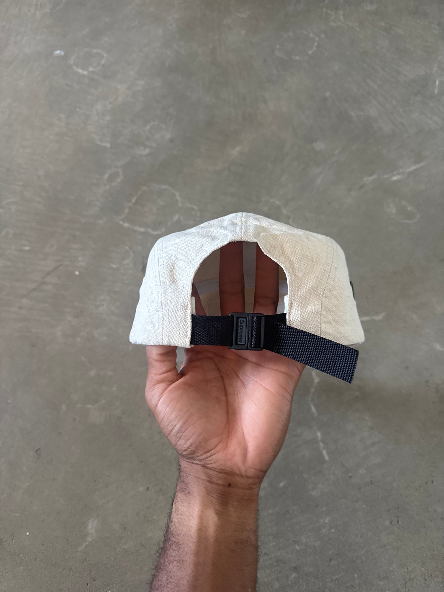 Supreme Napped Canvas White Camo Cap Hat (FW18)