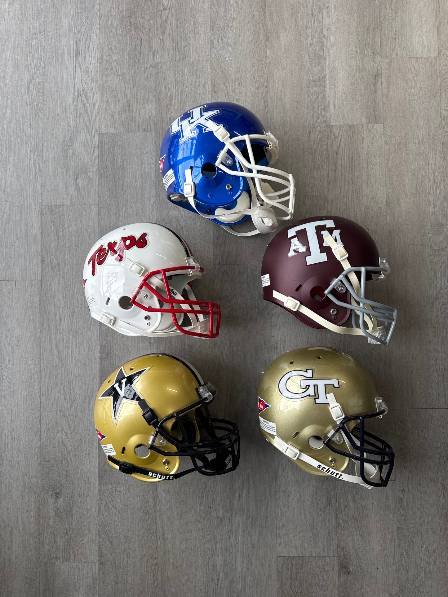 NCAA Schutt XP Full Size REPLICA Gameday Football Helmet Bundle