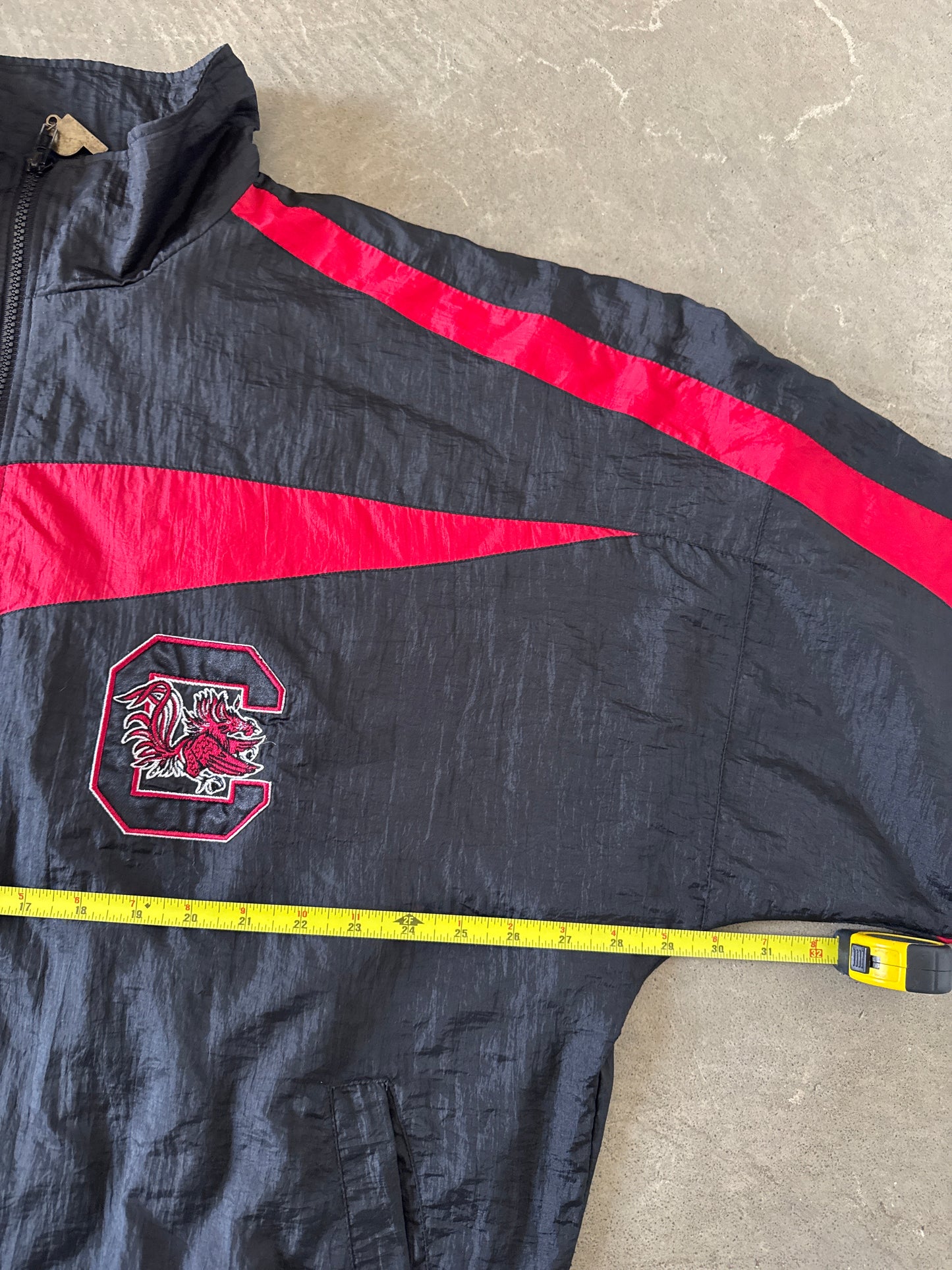 Vintage 90s Pro Players University Of South Carolina Gamecocks Windbreaker Jacket