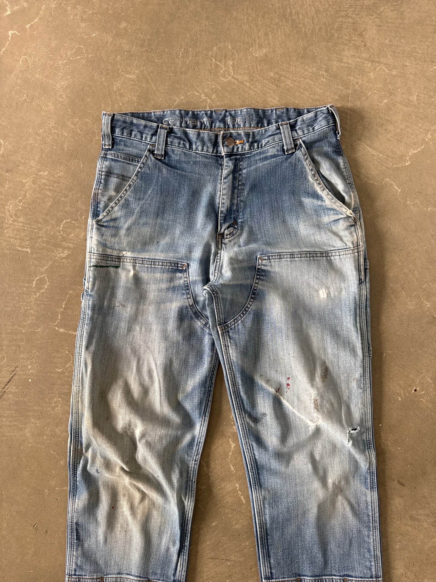 Vintage Carhartt Relaxed Fit Distressed Double Knee Pants