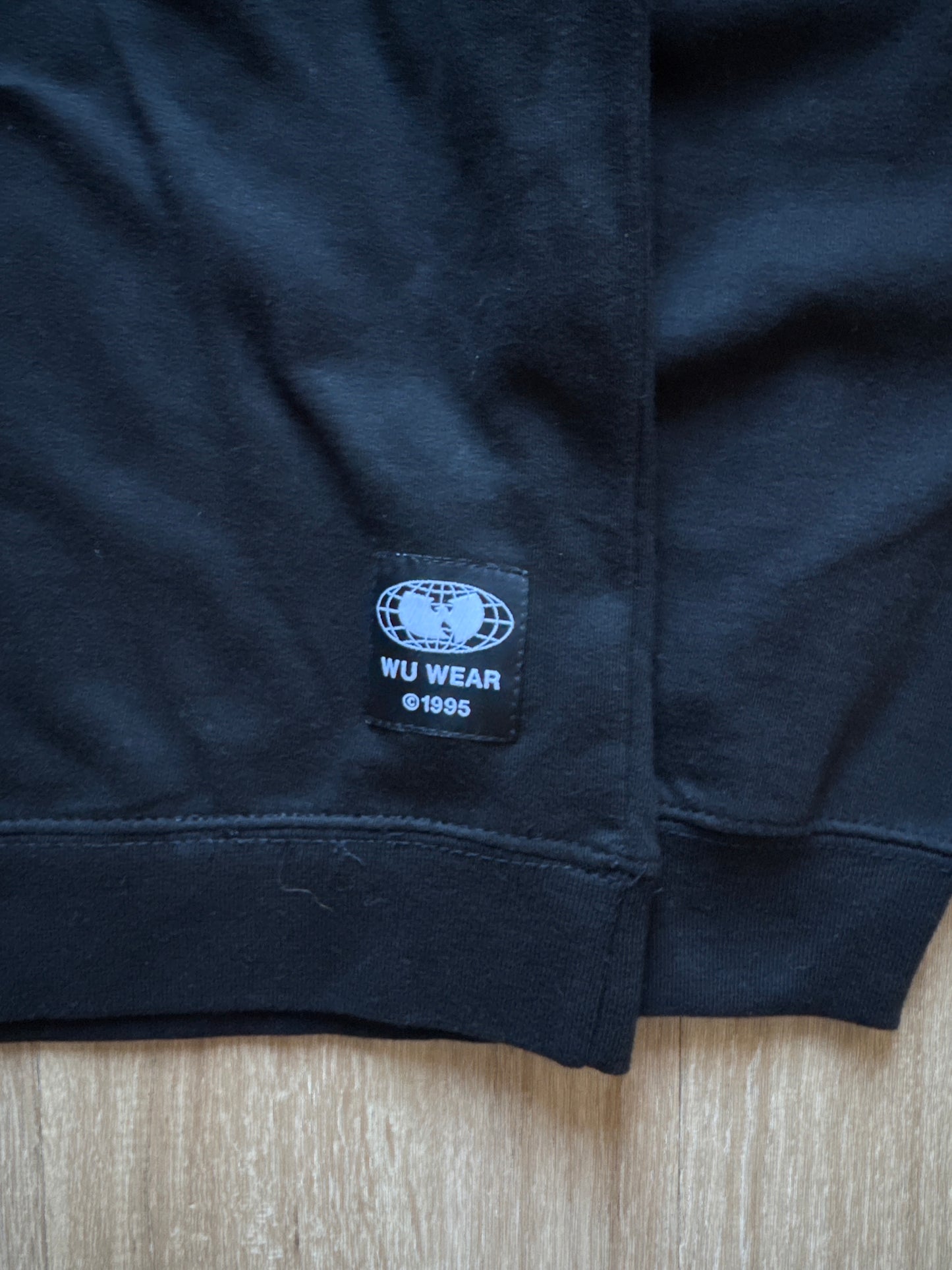 Vintage 1995 Wu Wear Wu Tang Clan Crewneck Pullover Black Sweatshirt