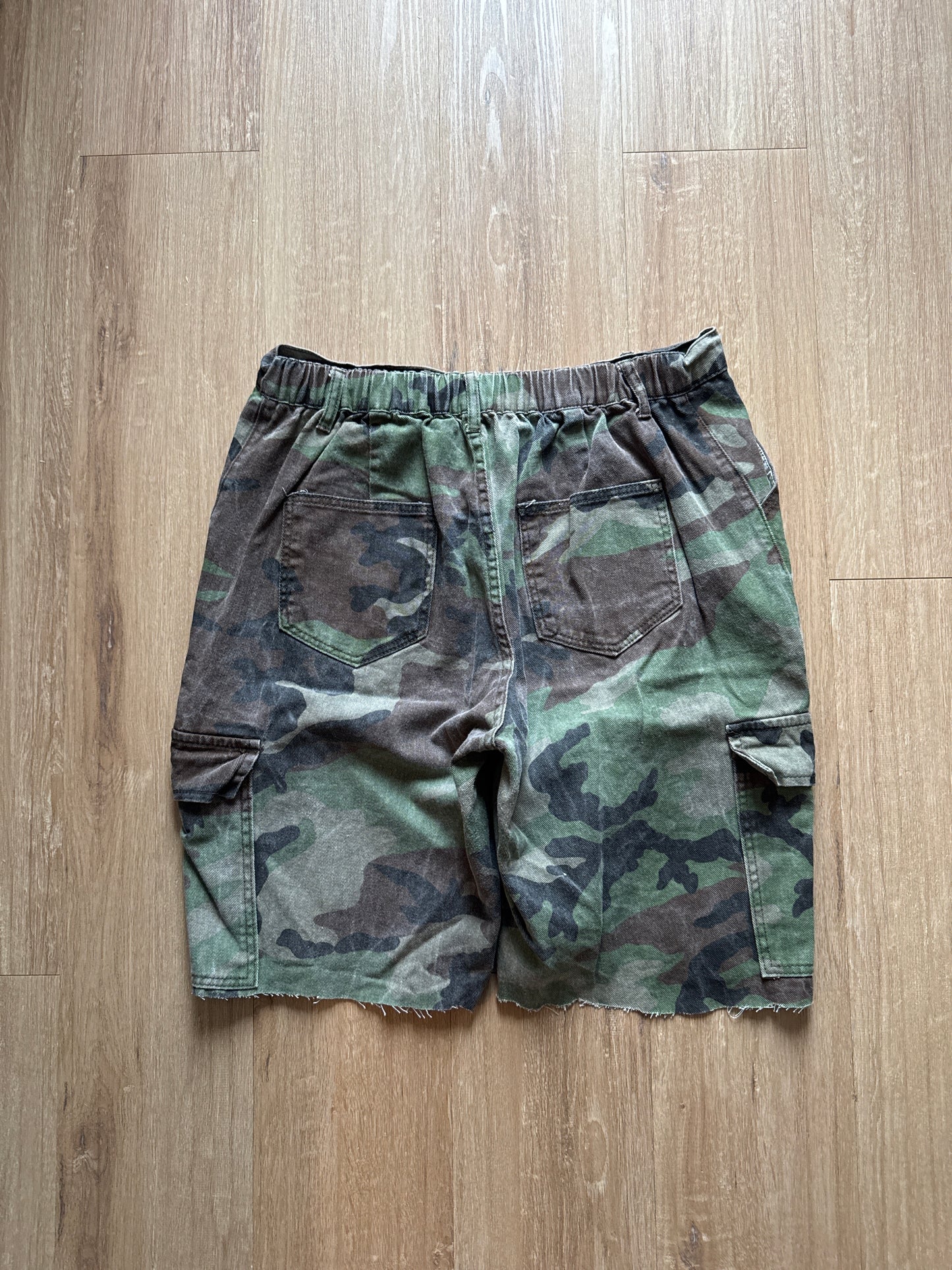 Military Camo Cargo Shorts