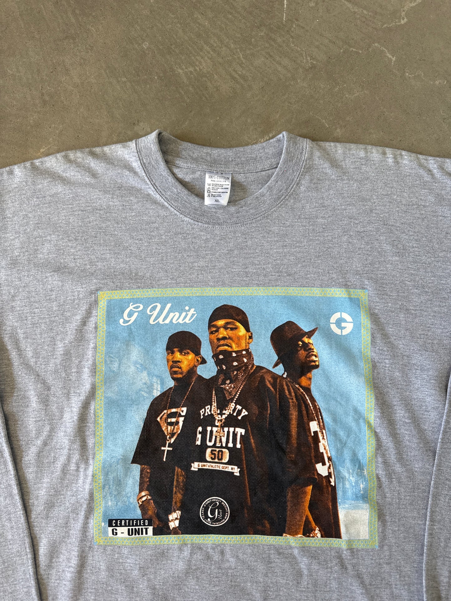 Vintage Y2K G-Unit Beg For Mercy Album 50 Cent Rap Tee Hip Hop Longsleeve
