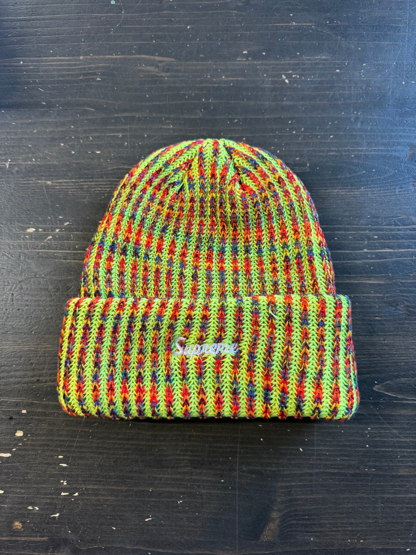 Supreme Rainbow Loose Gauge Beanie FW25