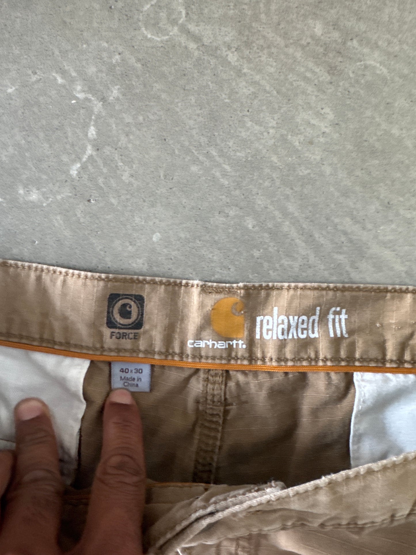 Carhartt Relaxed Fit Tan Cargo Pants