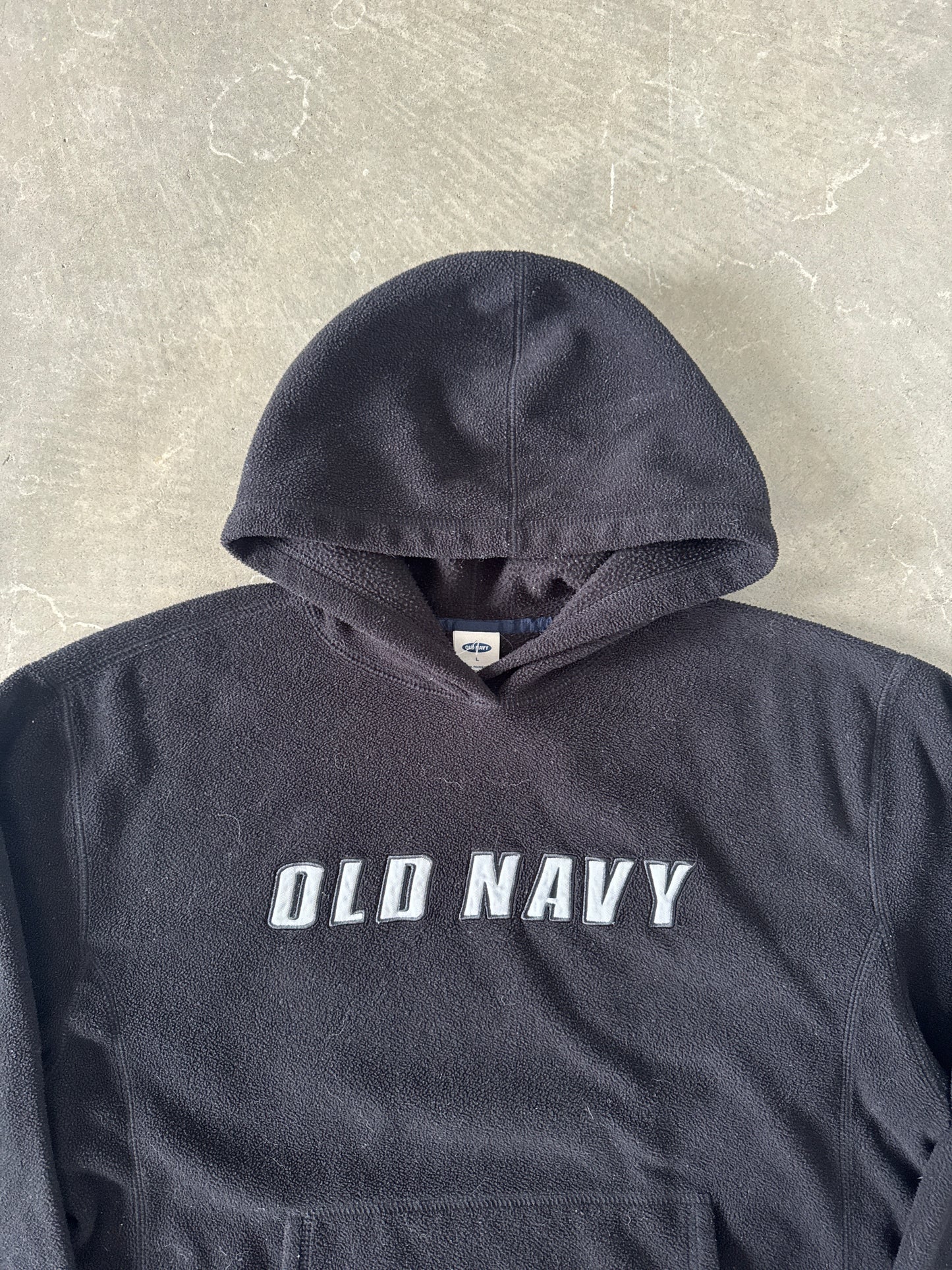 Vintage Old Navy Fleece Logo Hoodie