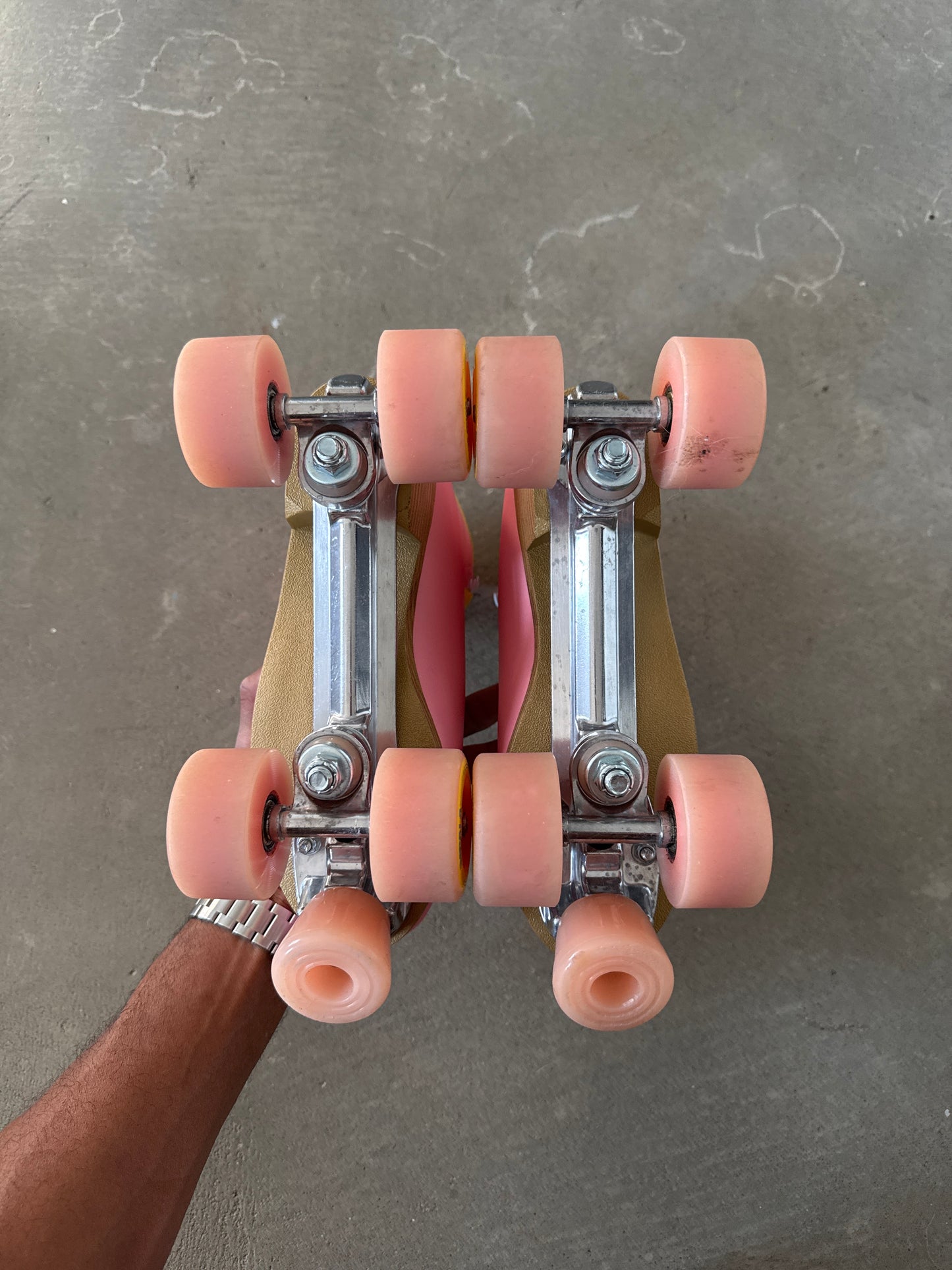 Impala Sidewalk Quad Women’s Roller Skates Vegan Leather Pink Yellow